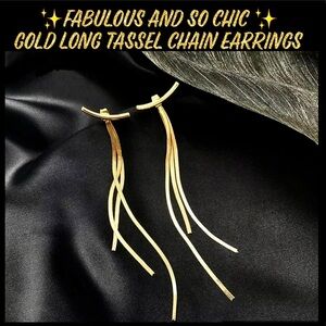 SPARKLY, SEXY & ELEGANT LONG TASSELS EARRINGS TO CALL THE ATTENTION OF EVERYONE